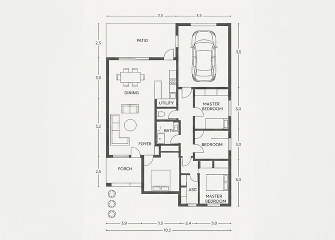 2D floor plan